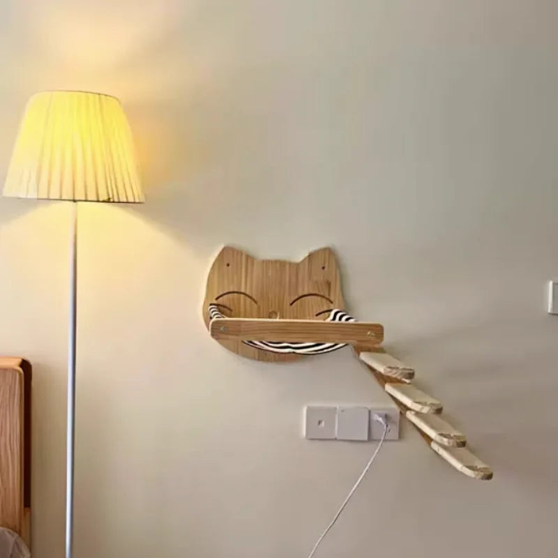 Cat Wall Mounted Furniture Wooden Hammock