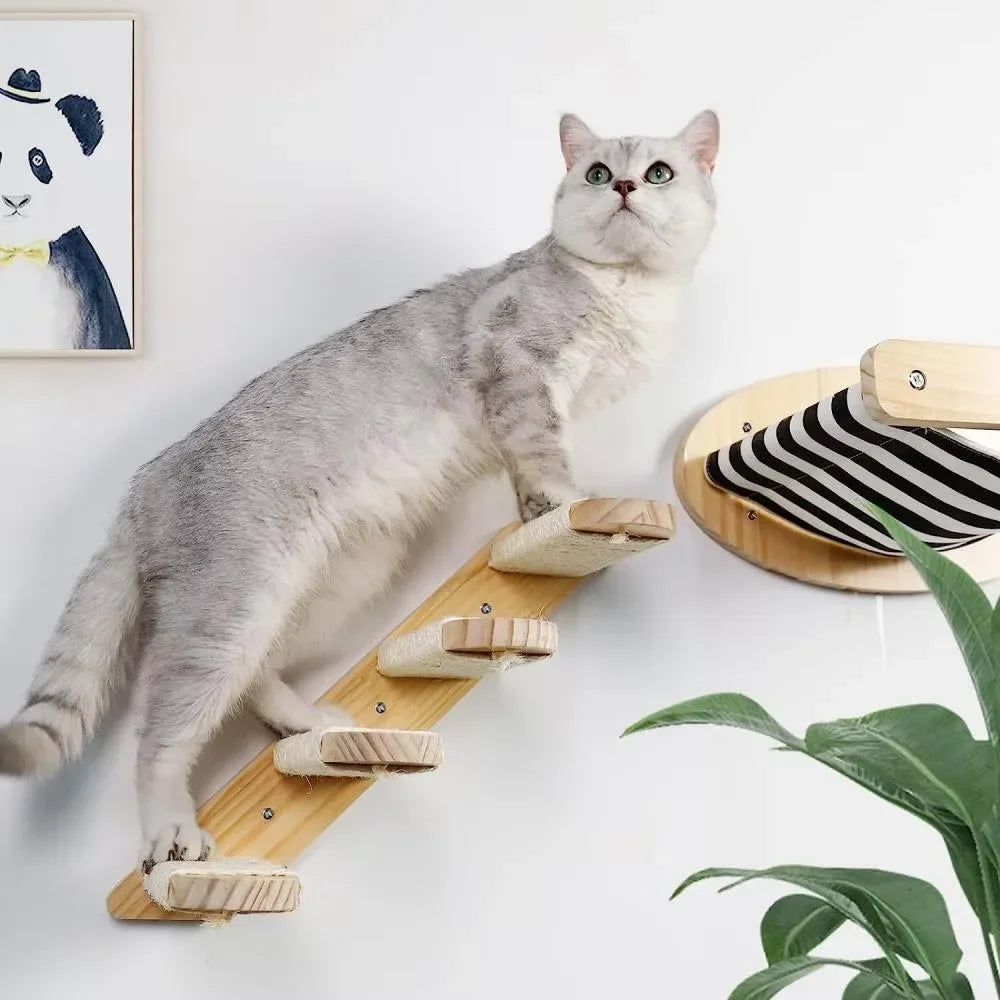 Cat Wall Mounted Furniture Wooden Hammock