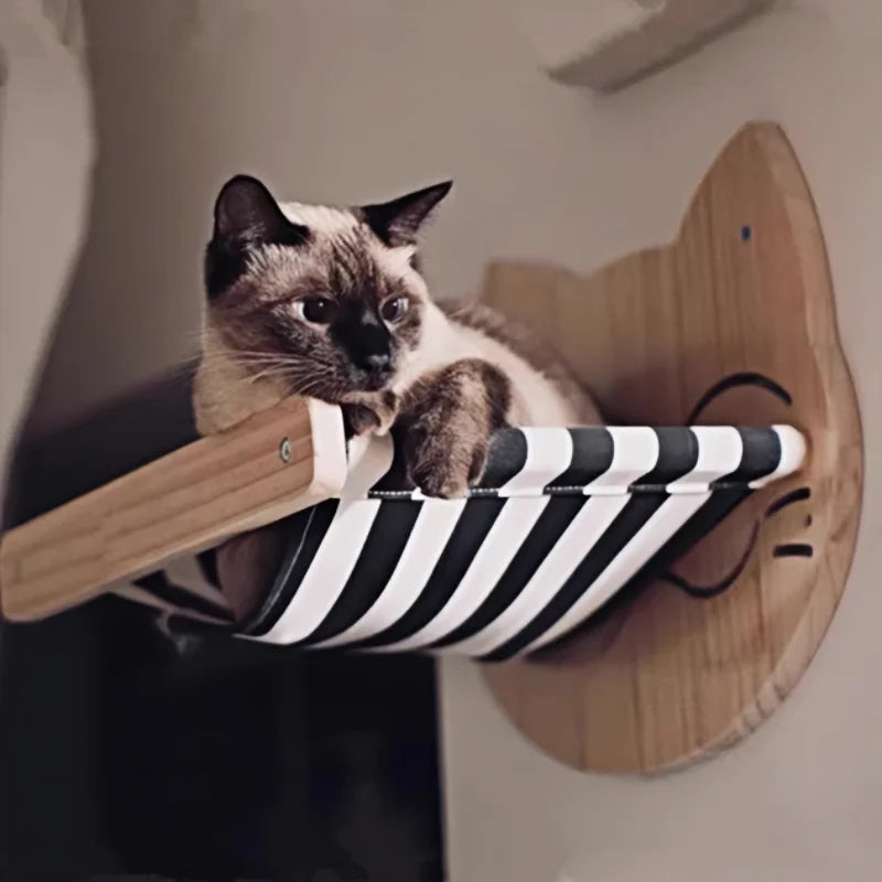 Cat Wall Mounted Furniture Wooden Hammock