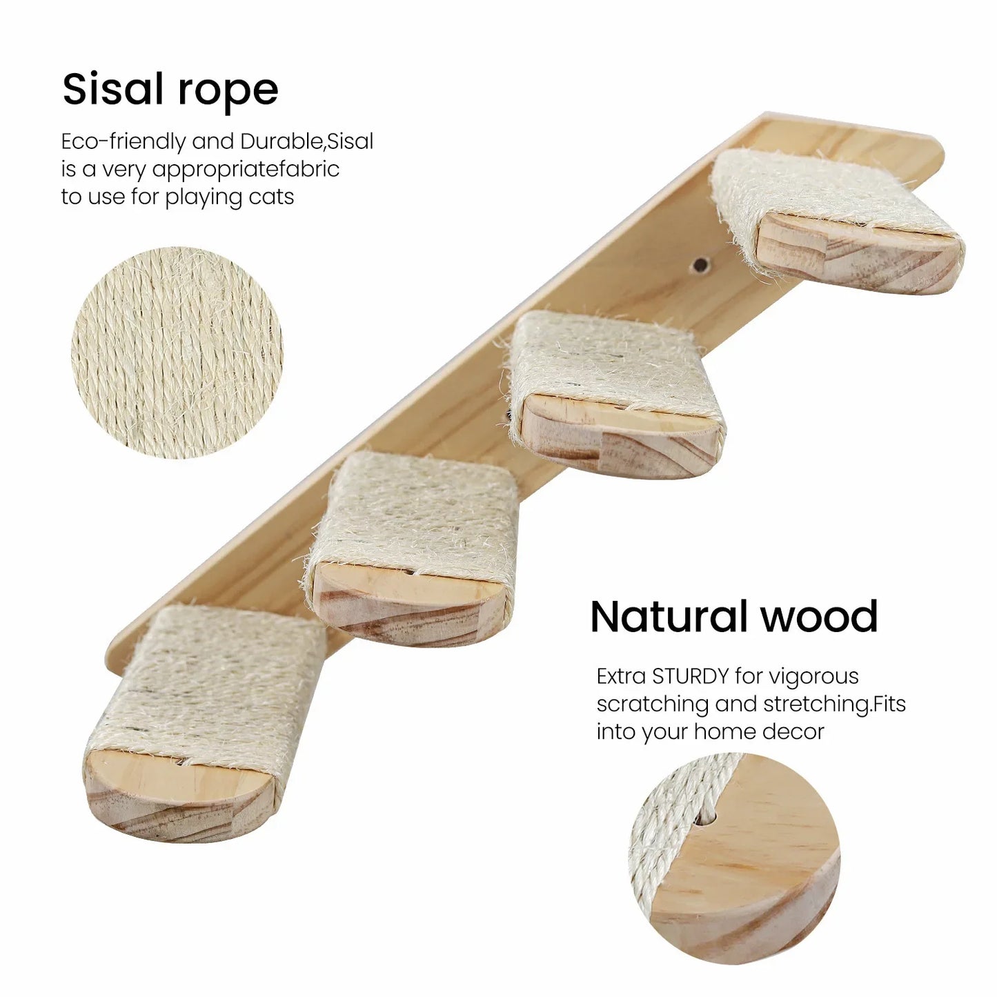 Cat Wall Mounted Furniture Wooden Hammock