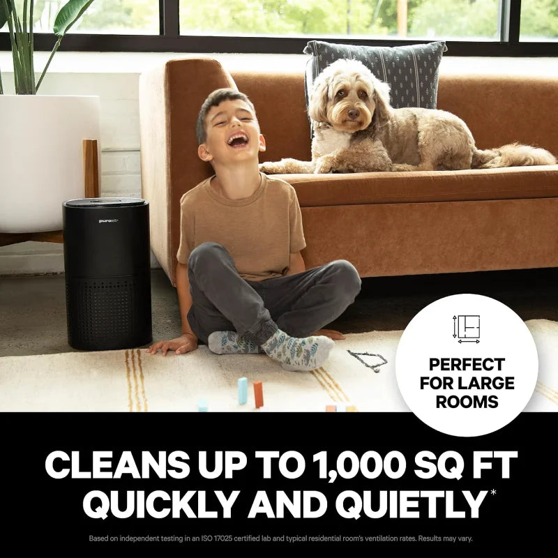 PuroAir 240 HEPA Air Purifiers for Home Large Rooms - 
Covers Up To 1,000 Sq Ft - Filters Up To 99.9% of Pollutants